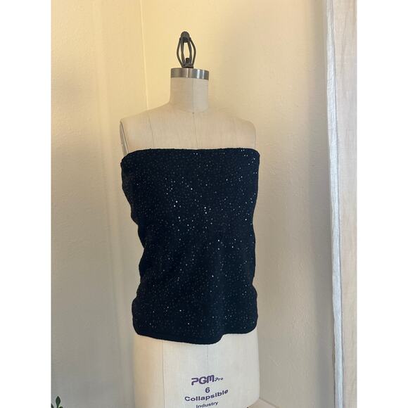 Bloomingdale’s Women’s Cardigan And Sleeveless Top Sequin Silk Wool Blend Set - Picture 3 of 3